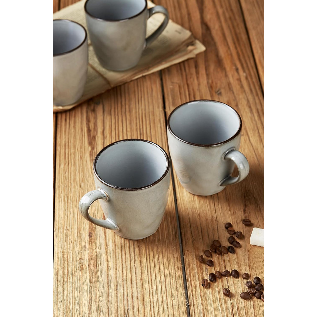 Leny 11.5oz Stoneware Round Coffee Mug (Set of 4)